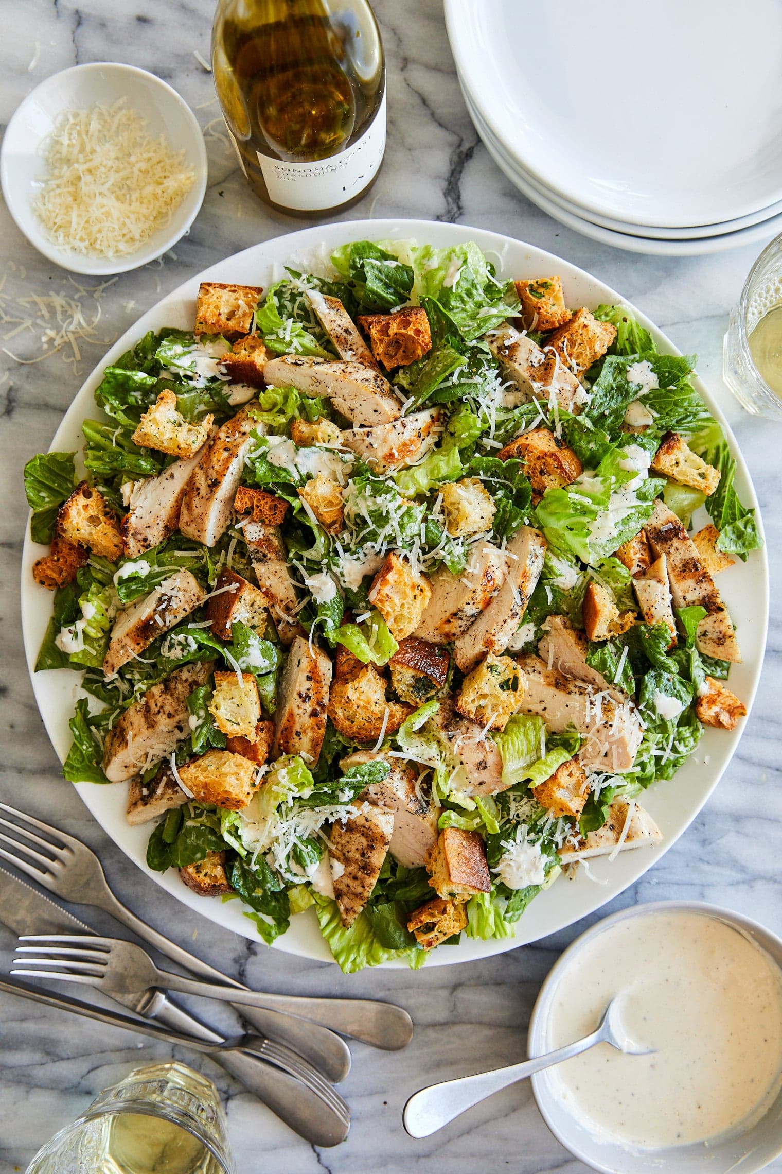 Best Chicken Caesar Salad with Homemade Croutons