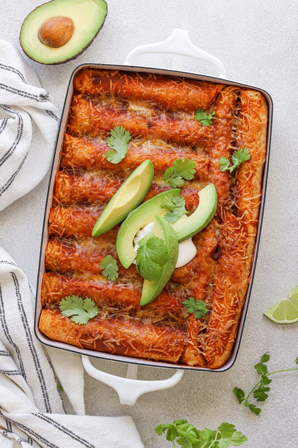Easy Black Bean Sweet Potato Enchiladas