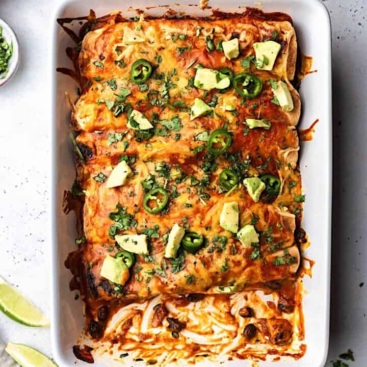 Black Bean and Sweet Potato Enchiladas