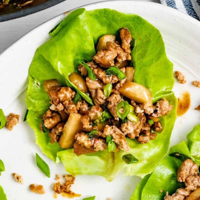 5-Ingredient Ground Turkey Lettuce Wraps