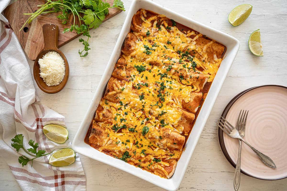 Cheesy Chicken Enchiladas