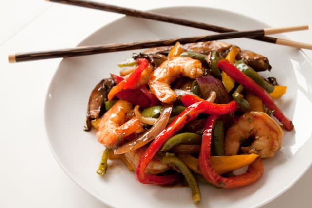 15 Minute Ginger Shrimp Stir Fry