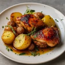 Chicken Thighs and Potatoes: The Perfect One-Pan Dinner