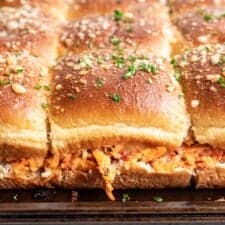 Shredded Chicken Parmesan Sliders