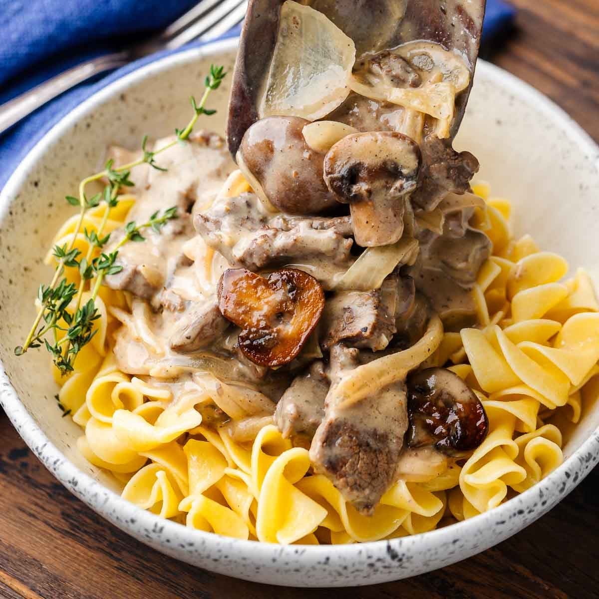 Beef Stroganoff