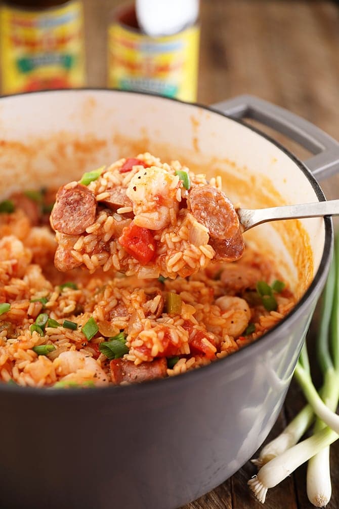 One-Pot Sausage and Shrimp Jambalaya