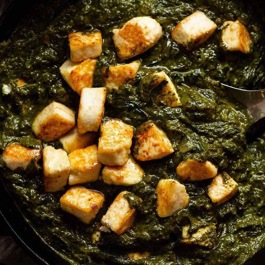 Palak Paneer – Indian Spinach Curry with Homemade Fresh Cheese