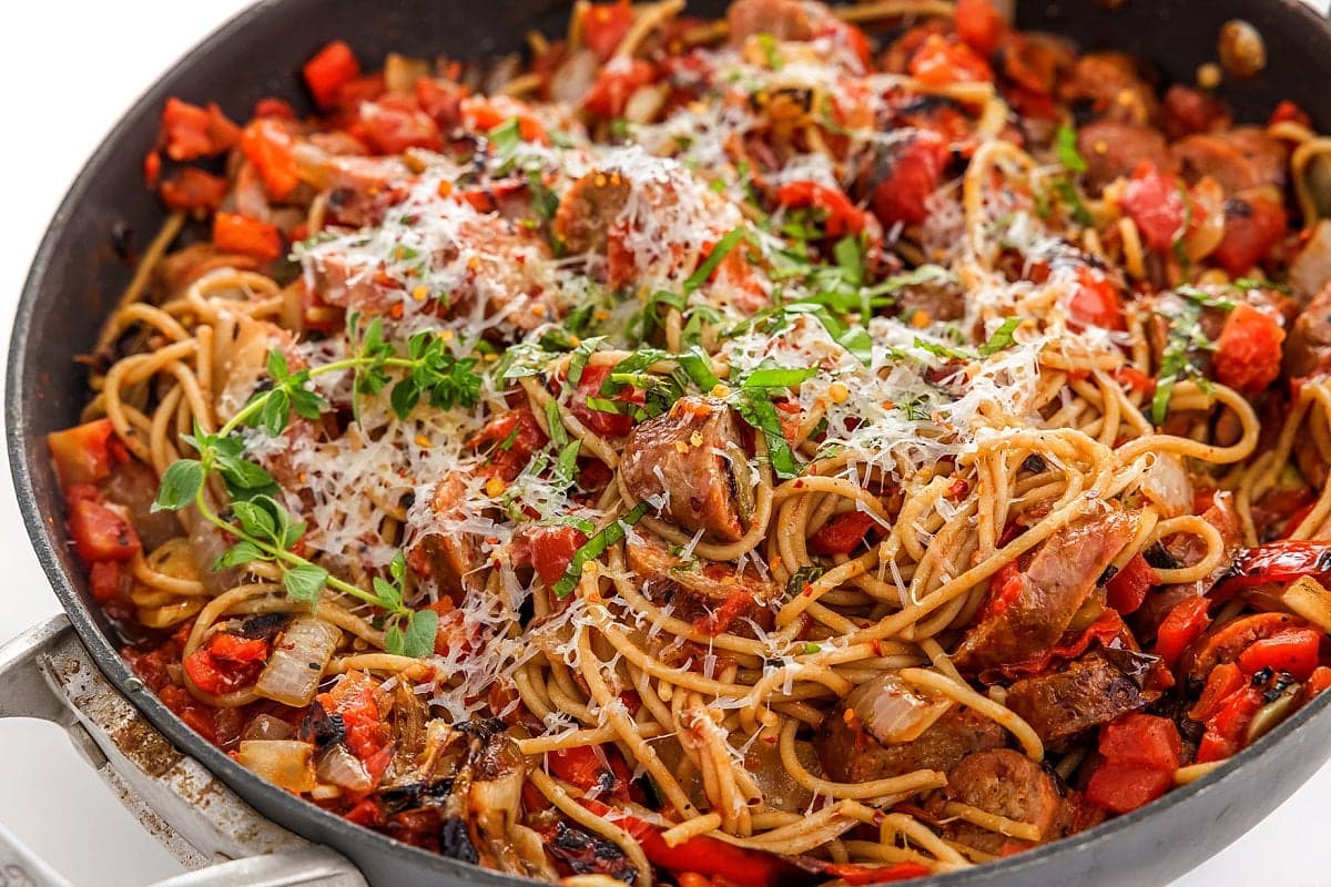 Sausage and Peppers Pasta