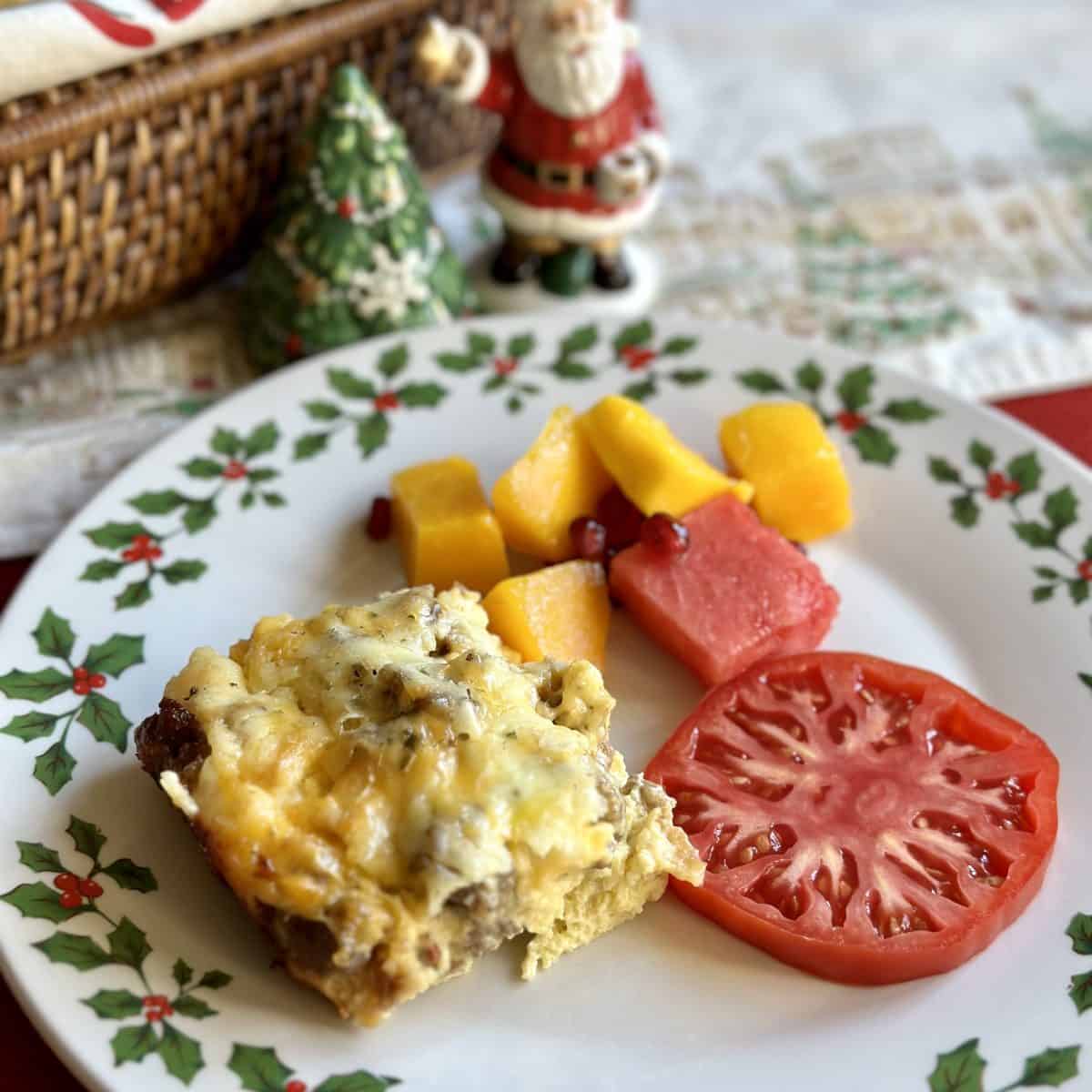 Overnight Sausage and Egg Breakfast Casserole