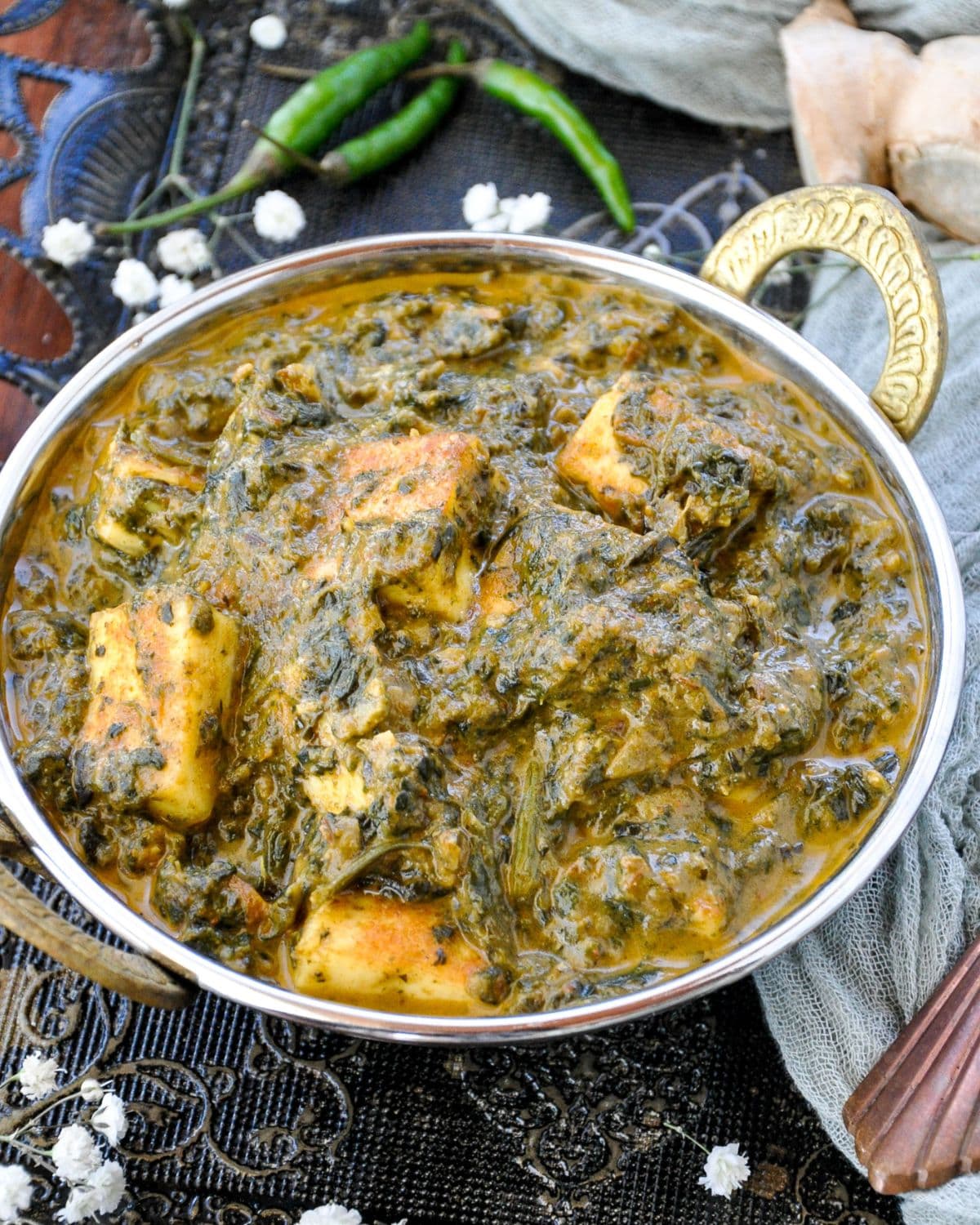Palak Paneer Instant Pot (Authentic, Unblanched, Punjabi-style)