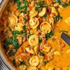 Creamy Tuscan Tortellini Soup