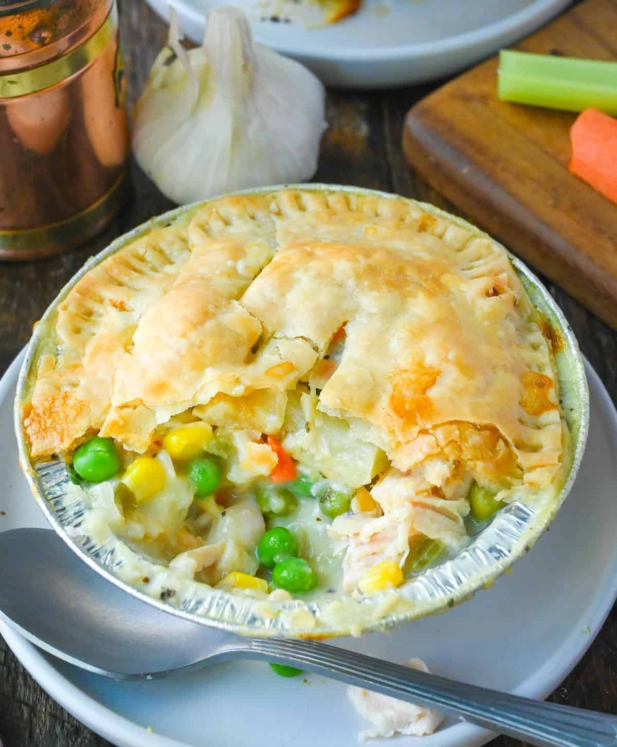 Mini Freezer Chicken Pot Pies