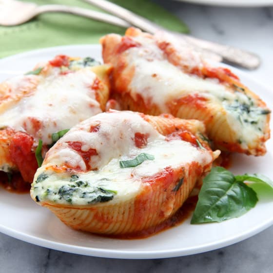 Spinach-Ricotta Stuffed Shells