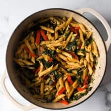 Cajun Sausage Pasta with Peppers