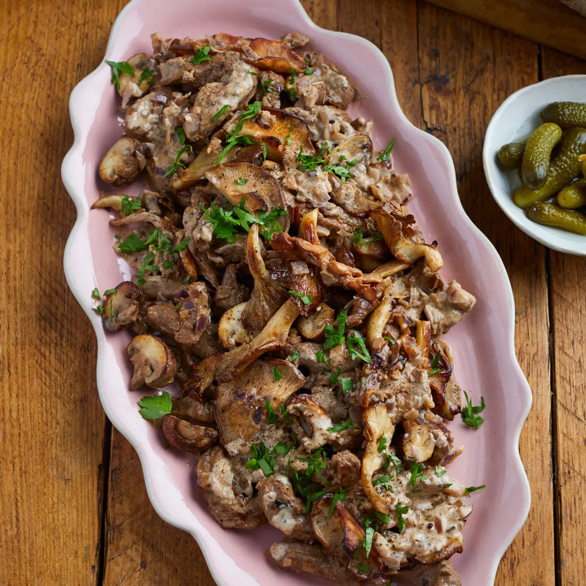 Beef stroganoff