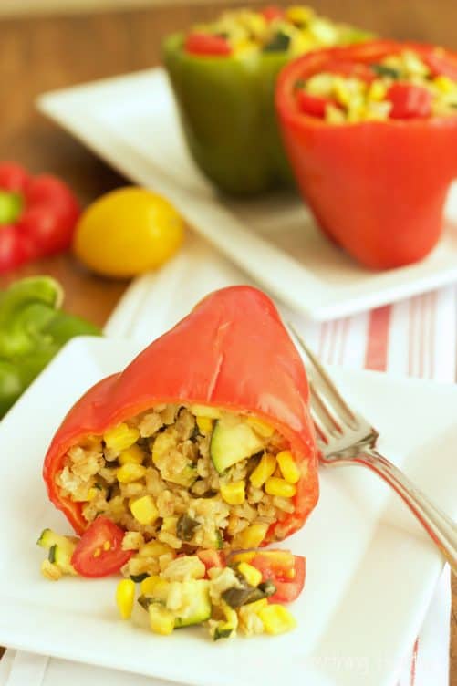 Garden Stuffed Sweet Peppers