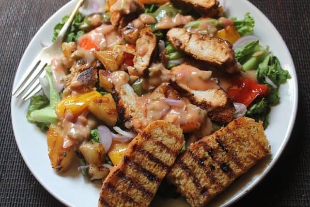 Spicy Grilled Chicken Salad Recipe