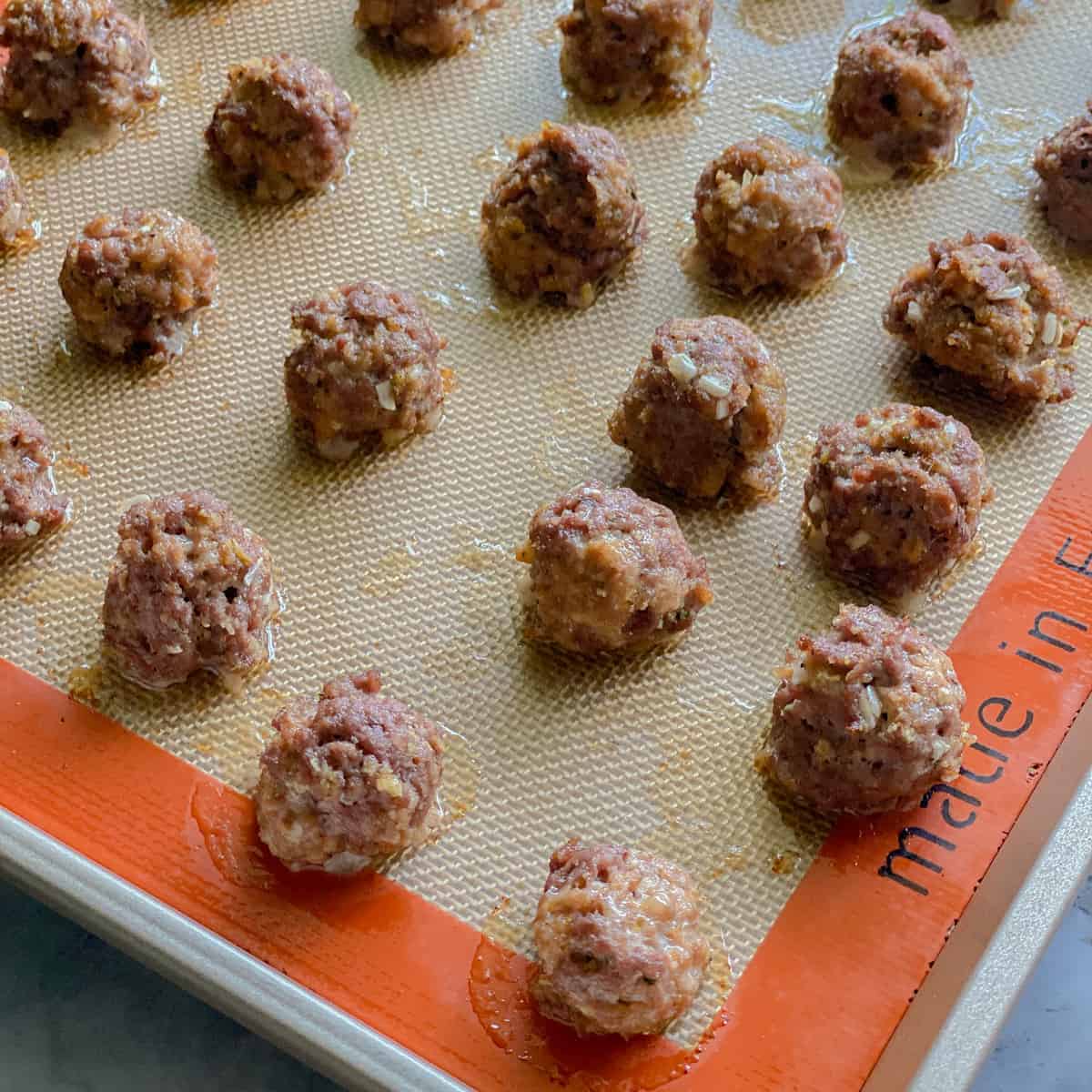 Mini Beef and Pork Meatballs