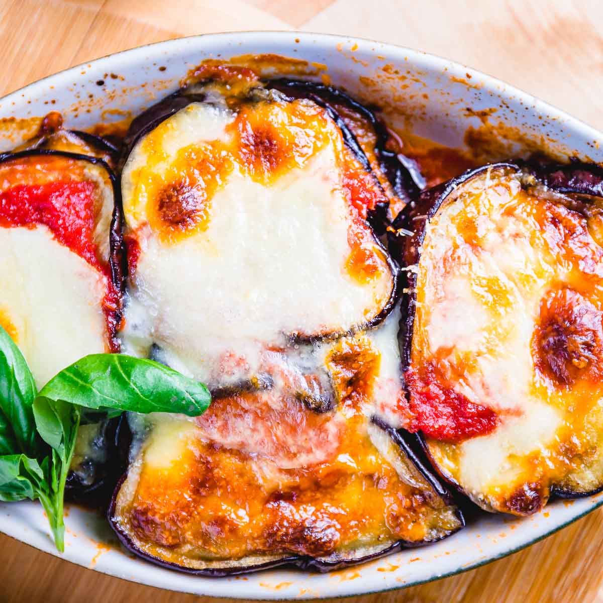 No Breadcrumb Eggplant Parmigiana