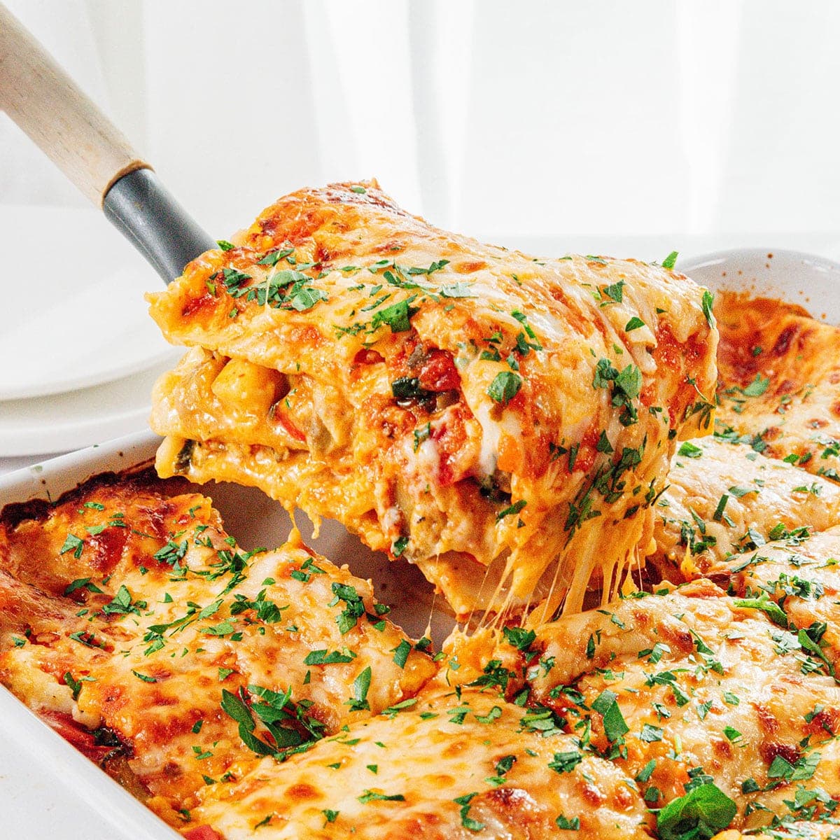 Easy Vegetarian Lasagna Recipe (No Ricotta!)