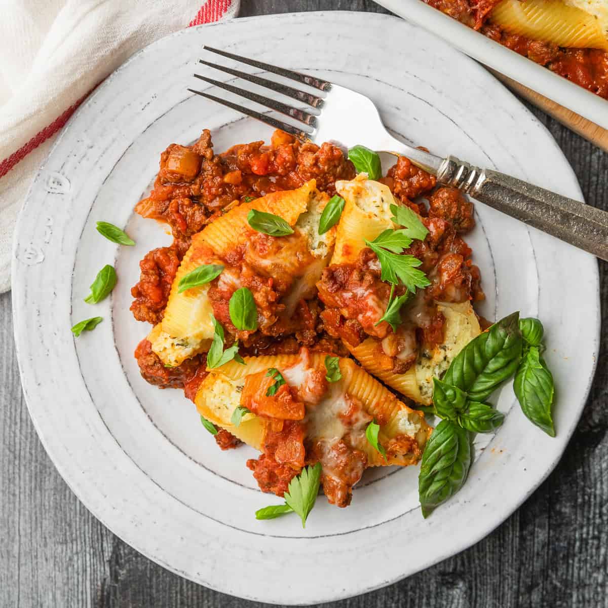 Stuffed Pasta Shells (with Meat and Ricotta)
