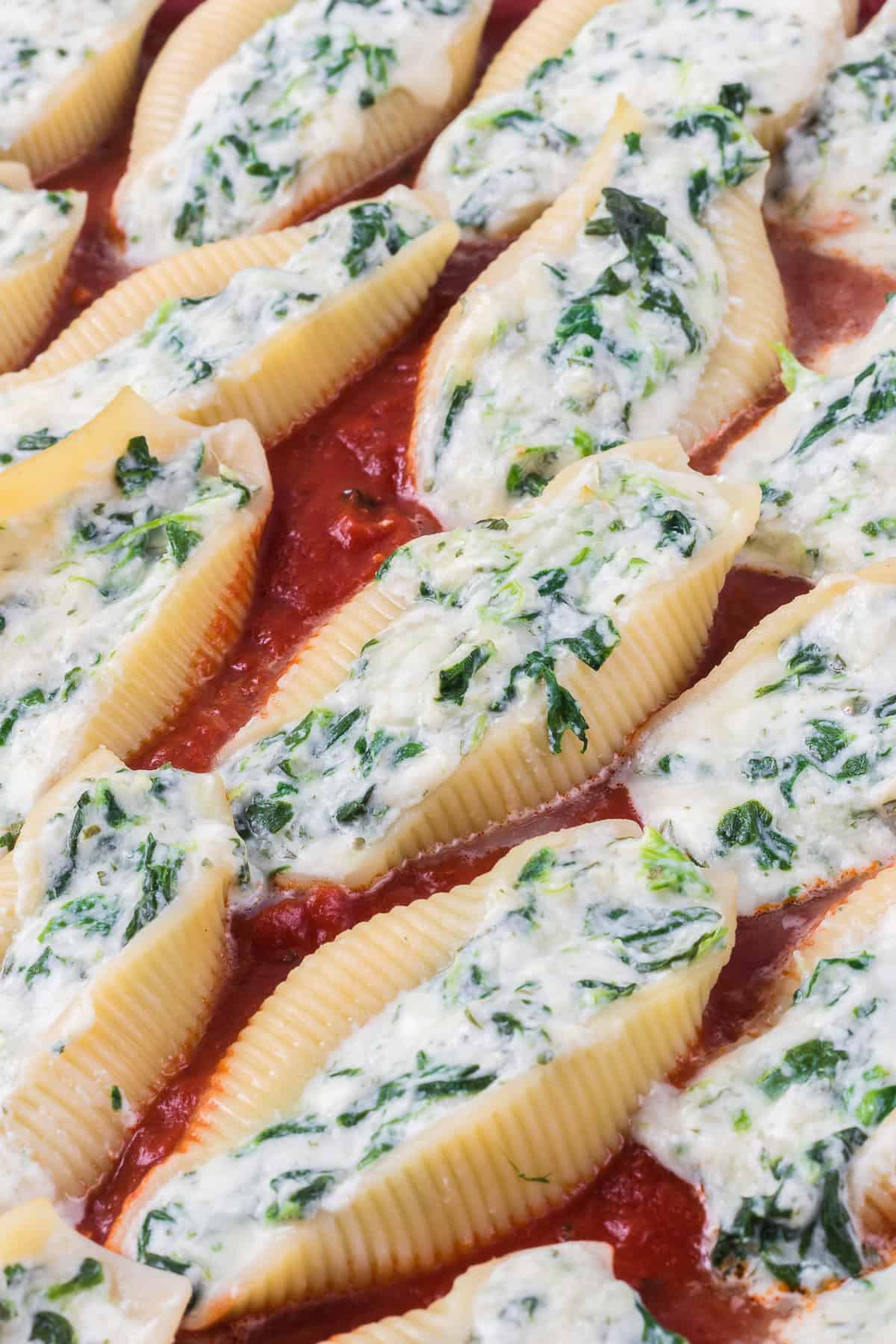 Spinach and Ricotta Stuffed Shells