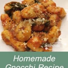 Homemade Gnocchi Recipe Card