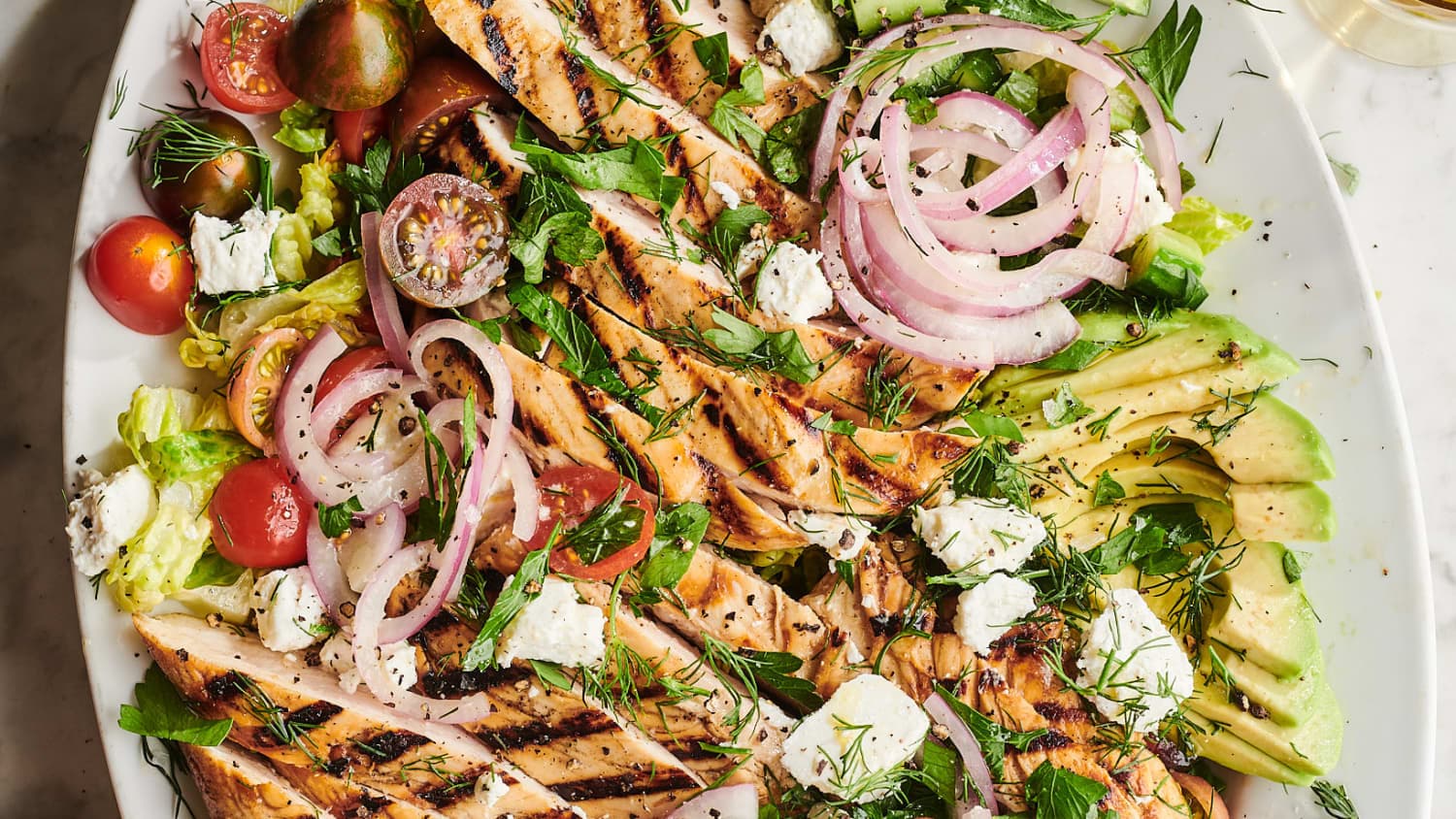 Big, Beautiful Grilled Chicken Salad