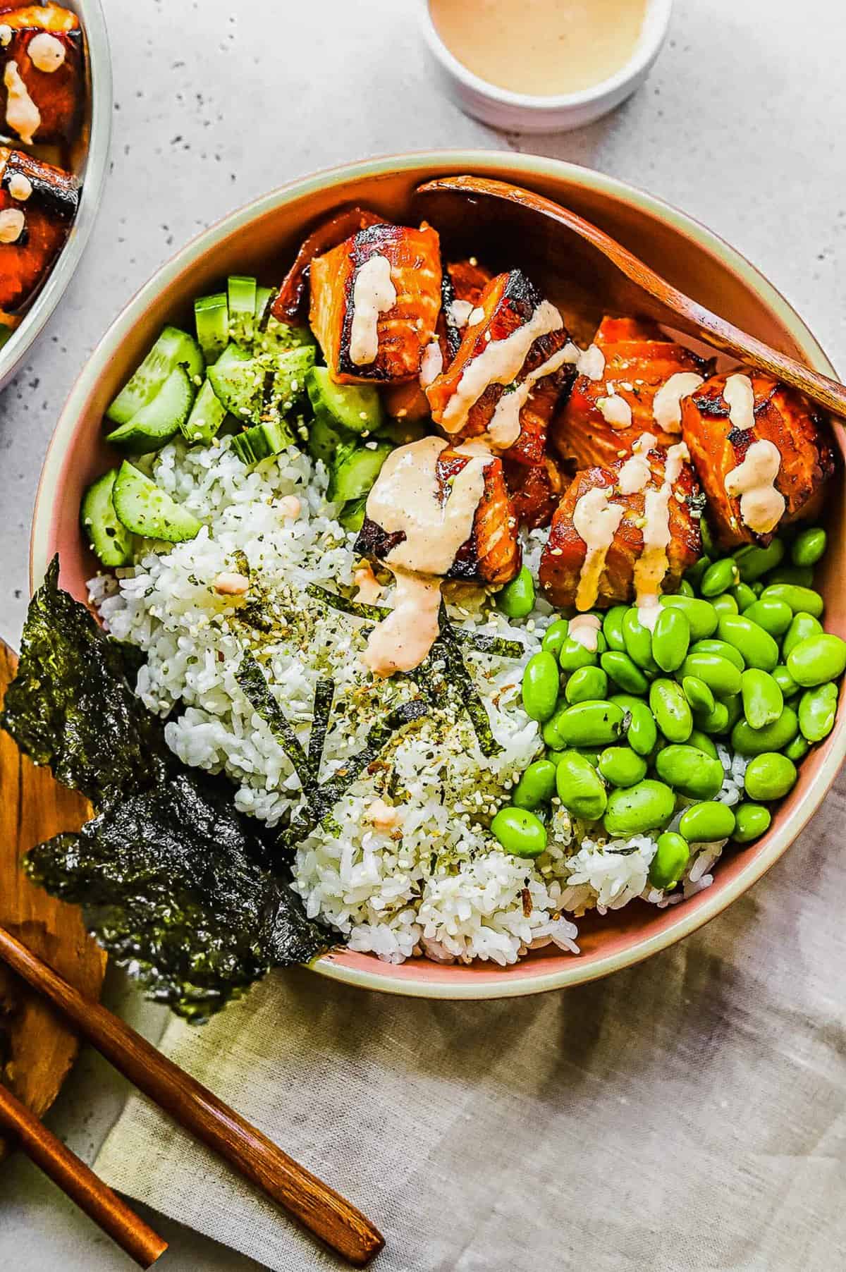 Easy Salmon Rice Bowls