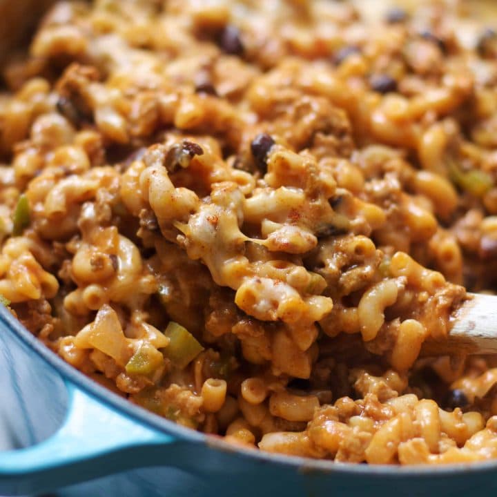 One Pot Chili Mac and Cheese