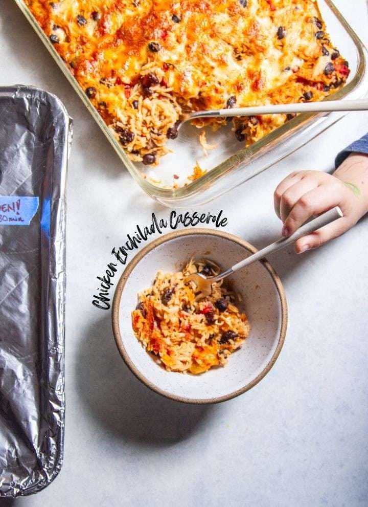 Freezer Meal - Chicken Enchilada Casserole