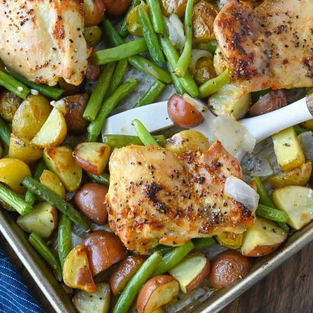 Sheet Pan Italian Chicken and Vegetables