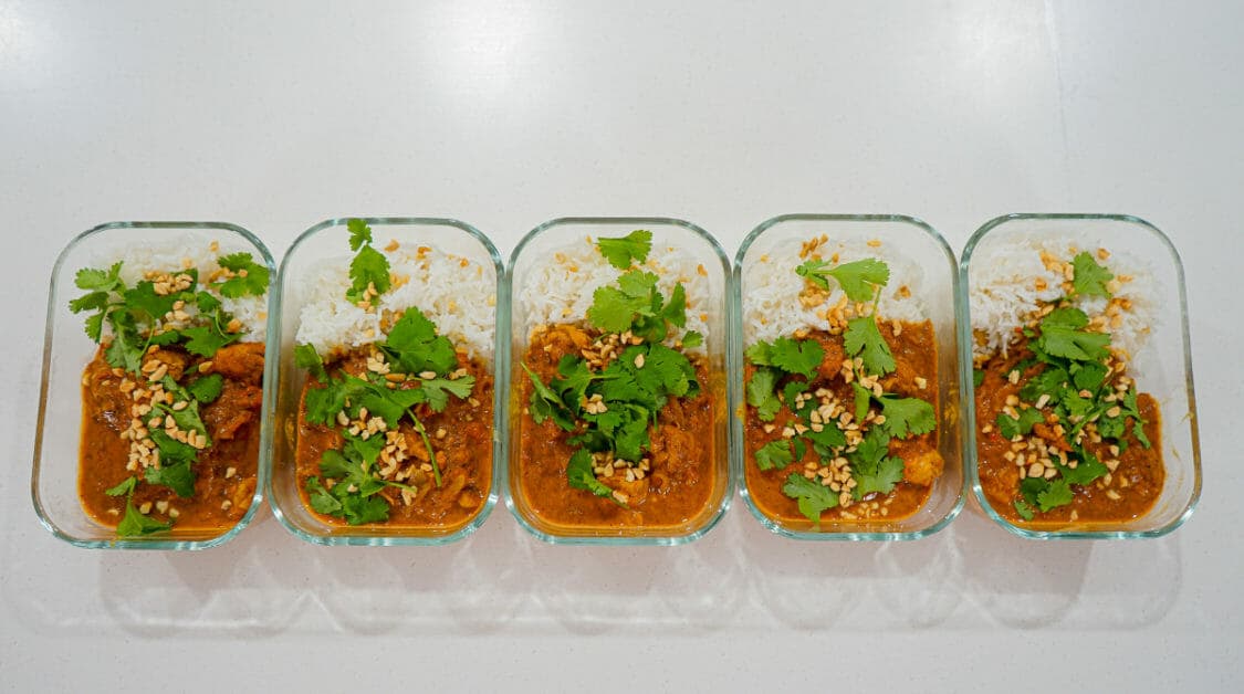 Sri Lankan Chicken Curry Meal Prep