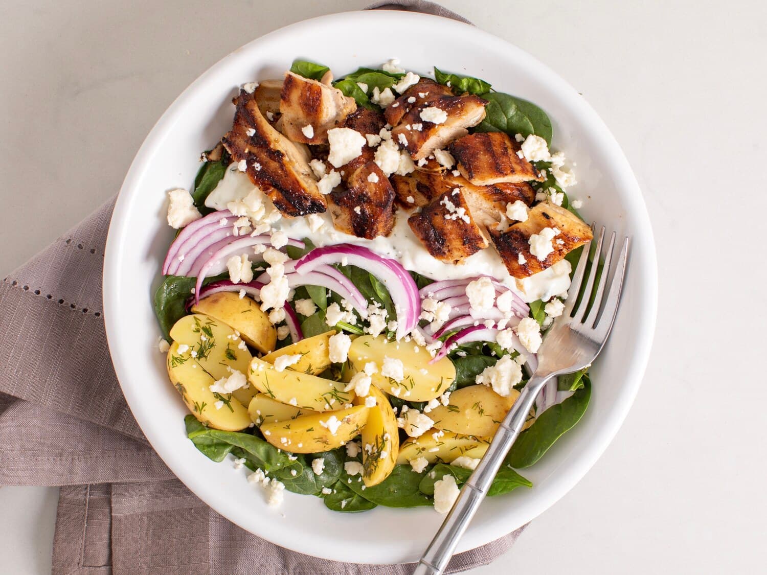 Grilled Greek Chicken Bowls