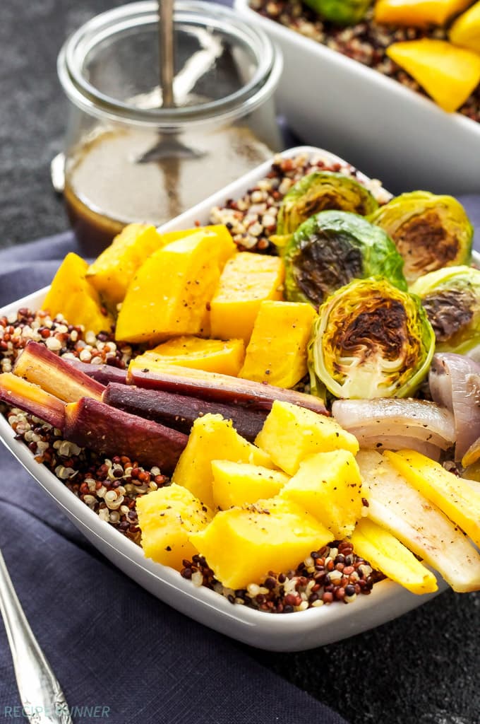 Roasted Vegetable Quinoa Bowls