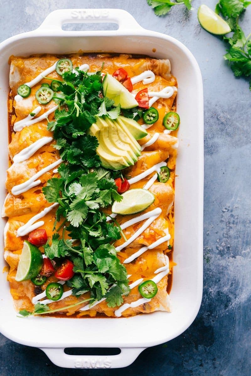 Flavorful Sweet Potato And Black Bean Enchiladas