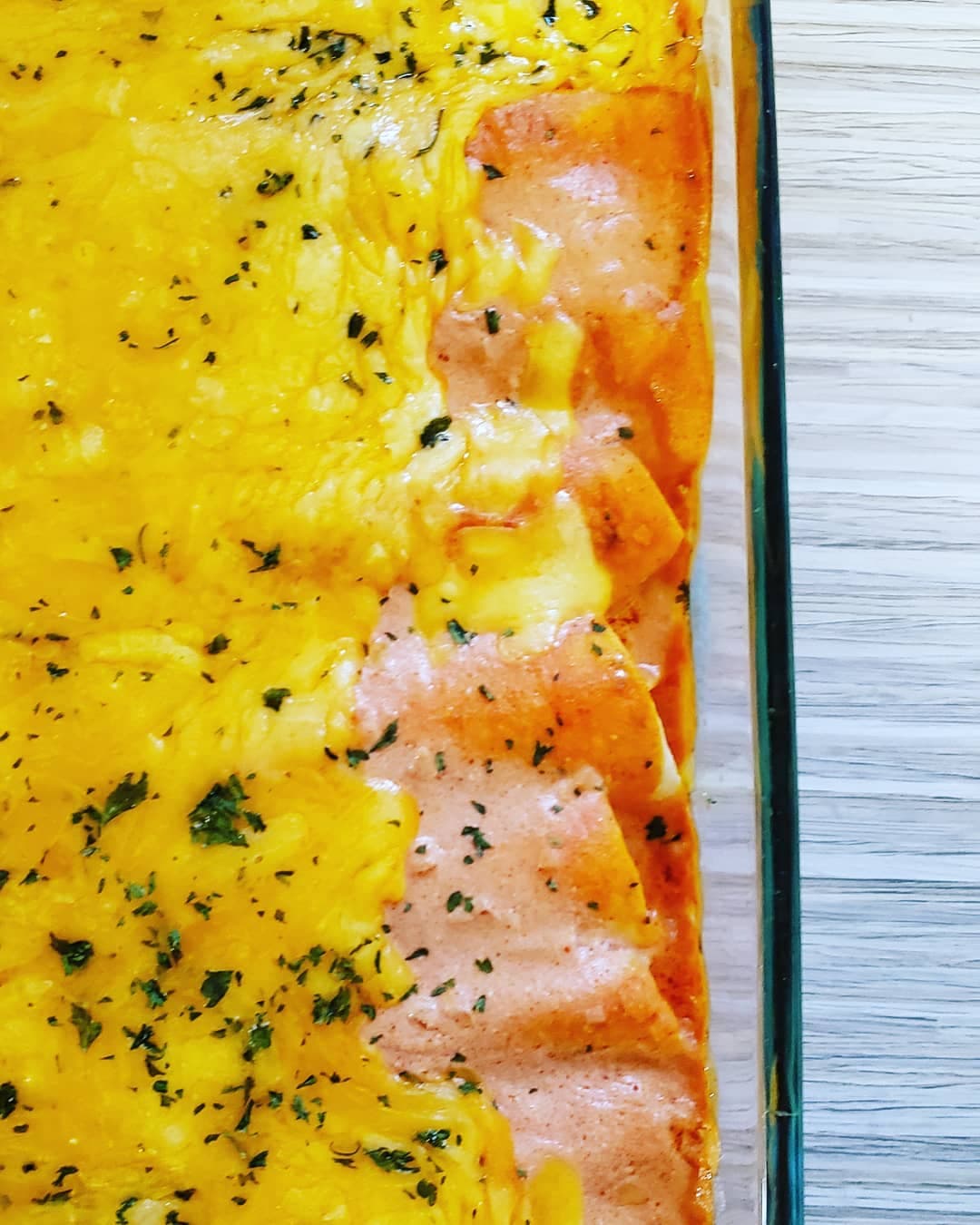 Creamy Red Enchiladas