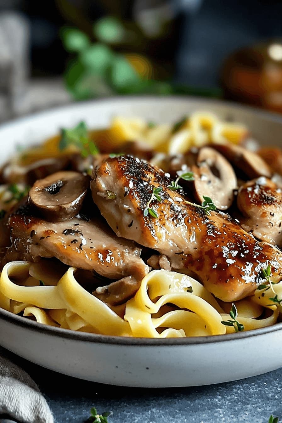 Chicken with Buttered Noodles