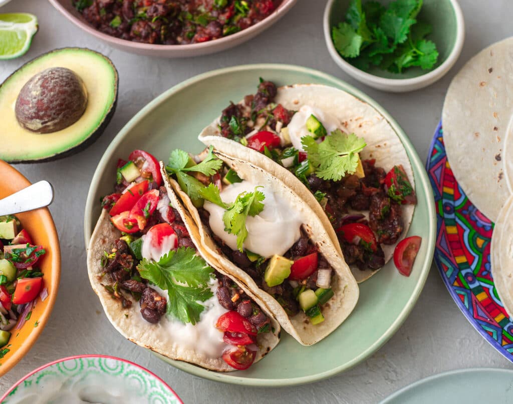 Classic Black Bean Tacos