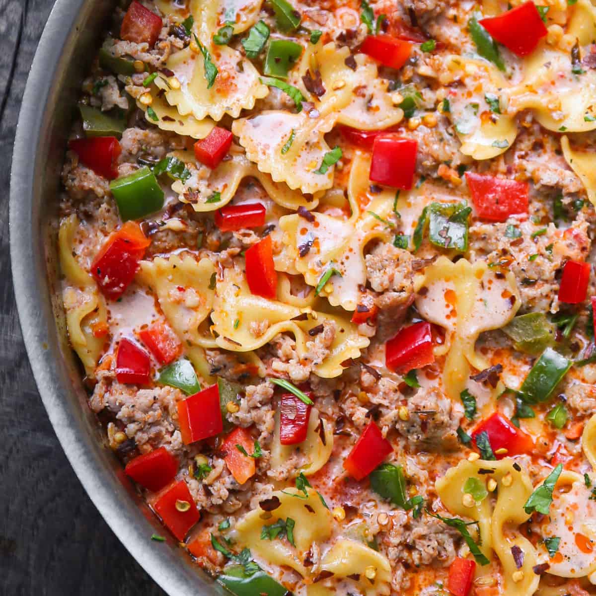 Creamy Italian Sausage Pasta (One-Pan, 30-Minute Recipe)