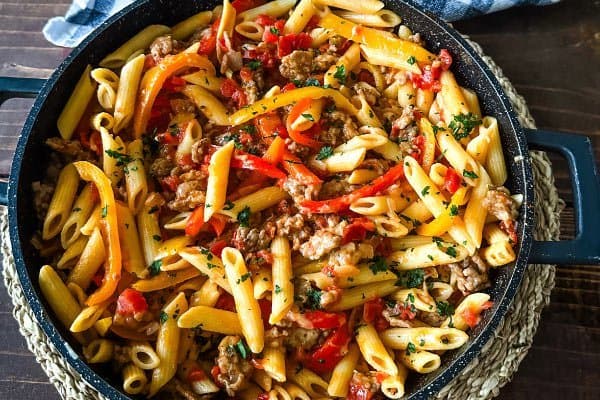 Sausage and Peppers Pasta