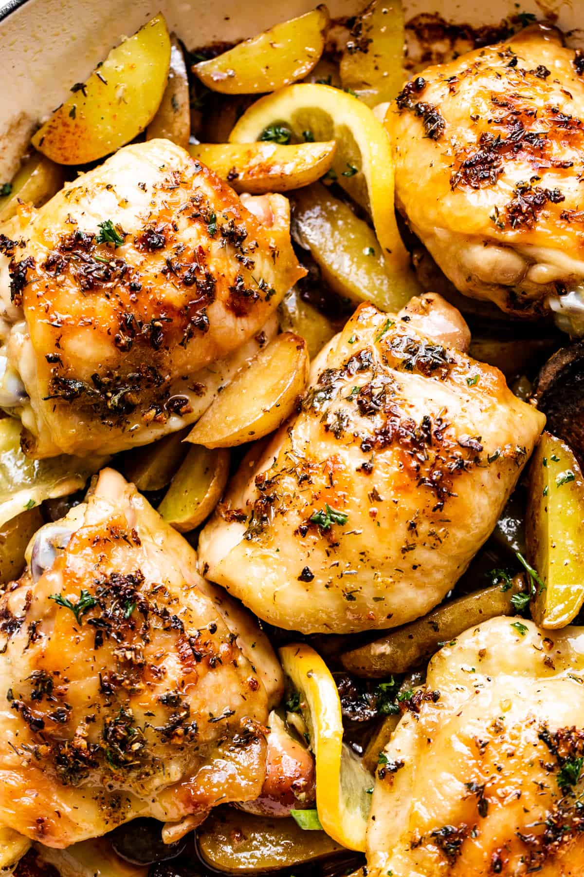 Baked Chicken Thighs with Potatoes