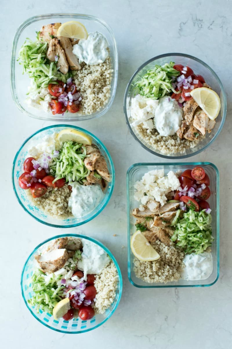 Greek Chicken Meal Prep Bowls